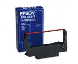 Fita Original Epson ERC-38BR Preto / Vermelho ~ 1.500.000 Caracteres