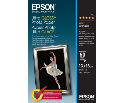 Papel Fotográfico Original Epson S041944 300 g/m² ~ 50 Páginas 130mm x 180mm
