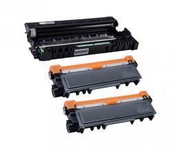 1 Tambor Compativel Brother DR-2300 Preto ~ 12.000 Paginas + 2 Toners Compativeis, Brother TN-2320 Preto ~ 2.600 Paginas