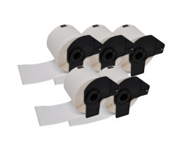 5 Etiquetas Compativeis, Brother DK11247 103mm x 164mm 180 / Rolo Branco