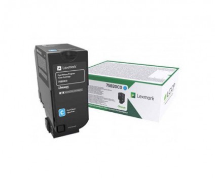 Toner Original Lexmark 75B20C0 Cyan ~ 10.000 Paginas