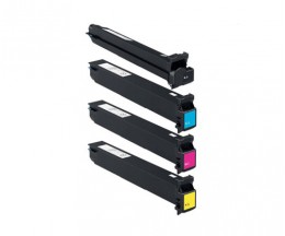 4 Toners Compativeis, Konica Minolta A0TMX50 Preto + Cor ~ 45.000 / 30.000 Paginas