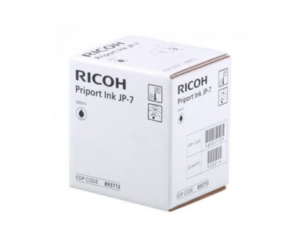 5 Tinteiros Originais, Ricoh 893713 Preto 500ml