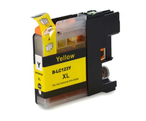 Tinteiro Compativel Brother LC-121 Y / LC-123 Y Amarelo 10ml