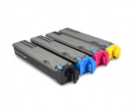 4 Toners Compativeis, Kyocera TK 510 Preto + Cor ~ 8.000 Paginas