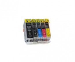 5 Tinteiros Compativeis, Canon BCI-3 / BCI-6 / BCI-5 Preto 26.8ml + Cor 13.4ml