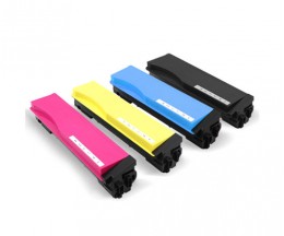 4 Toners Compativeis, Kyocera TK 560 Preto + Cor ~ 12.000 / 10.000 Paginas