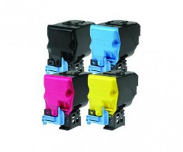 4 Toners Compativeis, Epson S05059X Preto + Cor ~ 6.000 Paginas