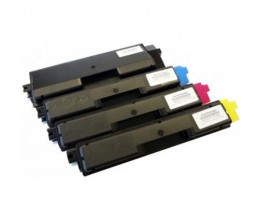 4 Toners Compativeis, Kyocera TK 590 Preto + Cor ~ 7.000 / 5.000 Paginas