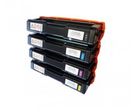 4 Toners Compativeis, Kyocera TK 150 Preto + Cor ~ 6.000 Paginas