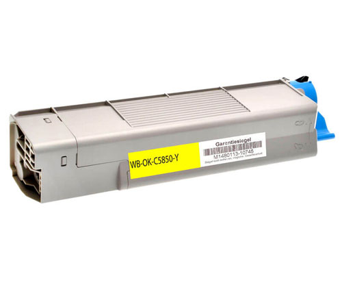 Toner Compativel OKI 43865721 Amarelo ~ 6.000 Paginas