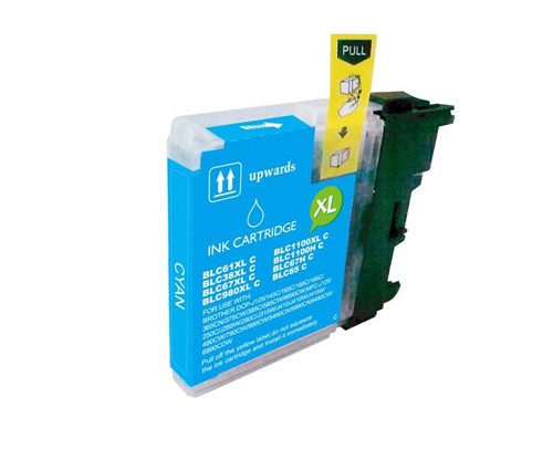 Tinteiro compatível Brother LC-980 XL / LC-985 XL / LC-1100 XL C Cyan 18ml