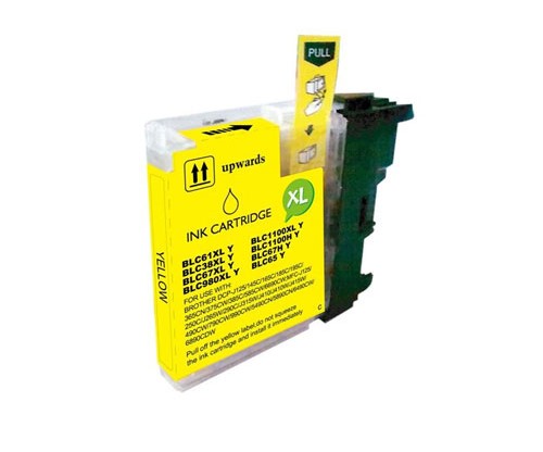 Tinteiro Compativel Brother LC-980 XL / LC-985 XL / LC-1100 XL Y Amarelo 18ml
