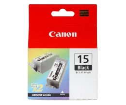 2 Tinteiros Originais, Canon BCI-15 Preto 5.3ml