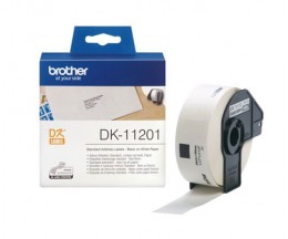 Etiquetas Originais, Brother DK11201 29mm x 90mm 400 / Rolo Branco