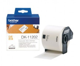 Etiquetas Originais, Brother DK11202 62x100mm branco 300 / Rolo