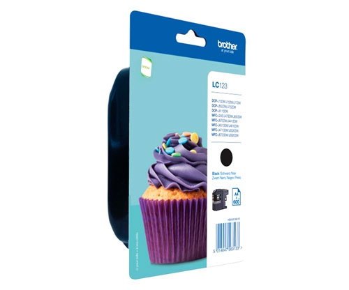 Tinteiro Original Brother LC-123BK Preto 13.4ml ~ 600 Paginas