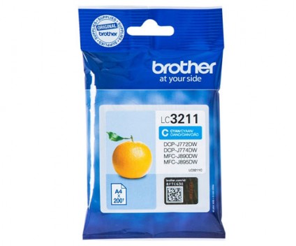 Tinteiro Original Brother LC-3211C Cyan ~ 200 Paginas