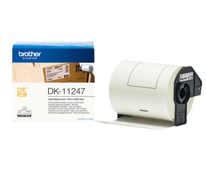Etiquetas Originais, Brother DK11247 103mm x 164mm 180 / Rolo Branco