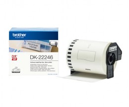 Etiquetas Originais, Brother DK22246 103mm x 30.48m Rolo Branco