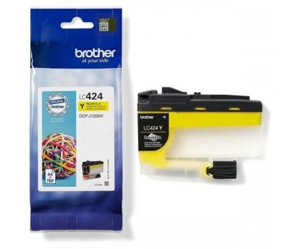 Tinteiro Original Brother LC-424Y Amarelo ~ 750 Paginas