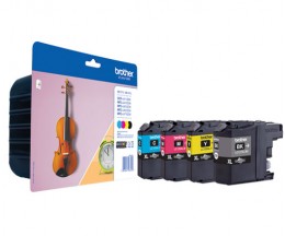 4 Tinteiros Originais, Brother LC-127XLVALBP Preto 27.4ml + Cor