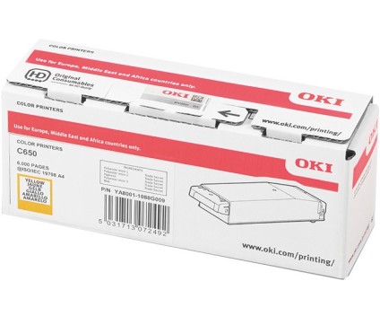 Toner Original OKI 09006129 Amarelo ~ 6.000 Paginas