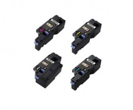 4 Toners Compativeis, DELL 593BBLX Preto + Cor ~ 2.000 / 1.400 Paginas