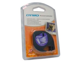 Fita Original DYMO 12267 Preto / Transparente 12mm x 4m