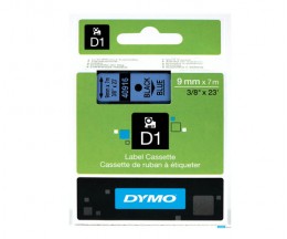 Fita Original DYMO 40916 Preto / Azul 9mm x 7m