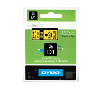 Fita Original DYMO 45808 Amarelo 19mm x 7m