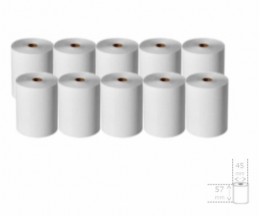 10 Rolos de Papel Térmico 57x45x11mm