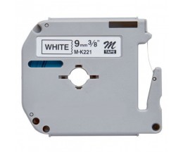 Fita Compativel Brother MK221BZ 9mm x 8m Não Laminada