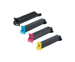 4 Toners Compativeis, Konica Minolta 893870X Preto + Cor ~ 20.000 / 12.000 Paginas