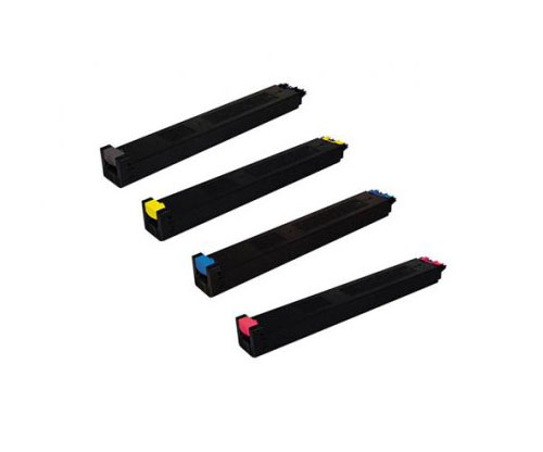 4 Toners Compativeis, Sharp MX27 Preto + Cor ~ 18.000 / 15.000 Paginas