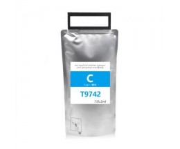 Tinteiro Compativel Epson T9742 Cyan 735.2ml