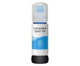 Tinteiro Compativel Epson T00P2 / 104 Cyan 70ml ~ 7.500 Paginas
