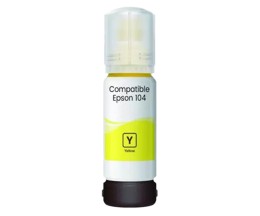 Tinteiro Compativel Epson T00P4 / 104 Amarelo 70ml ~ 7.500 Paginas
