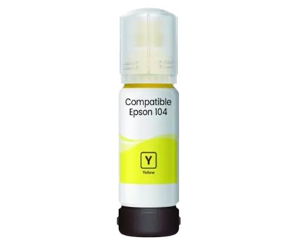 Tinteiro Compativel Epson T00P4 / 104 Amarelo 70ml ~ 7.500 Paginas