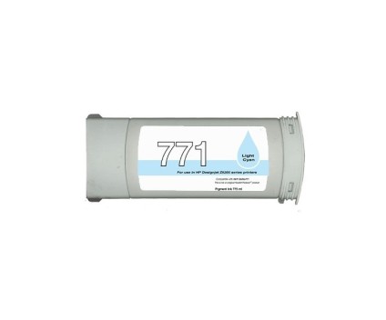 Tinteiro Compativel HP 771C Cyan Claro 775ml