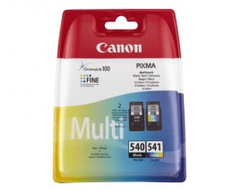 2 Tinteiros Originais, Canon PG-540 / CL-541 Preto 8ml + Cor 8ml