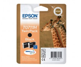 2 Tinteiros Originais, Epson T0711H Preto 11.1ml