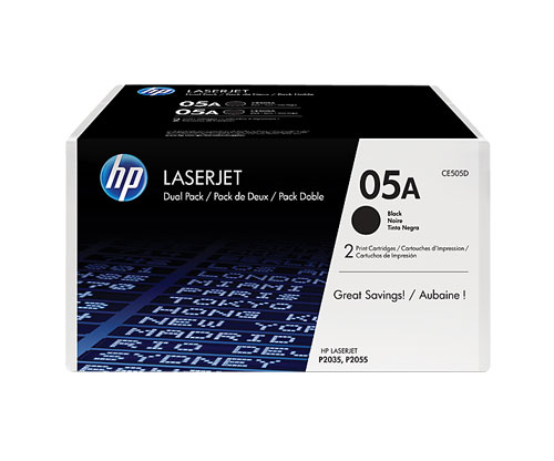 2 Toners Originais, HP 05A Preto ~ 2.300 Paginas