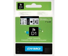 Fita Original DYMO 53713 Preto / Branco 24mm x 7m