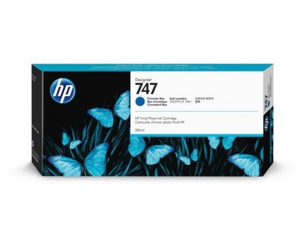 Tinteiro Original HP 747 Azul 300ml